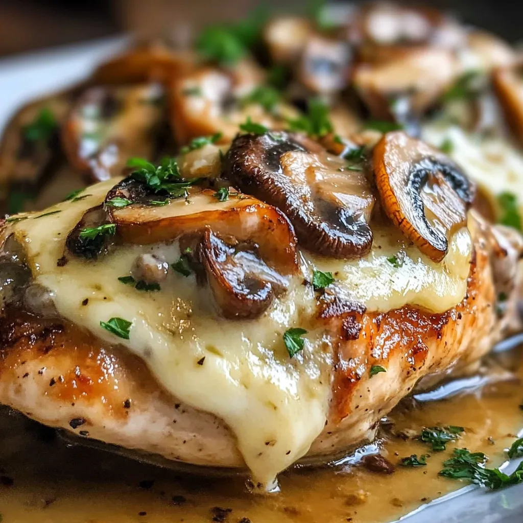 Gouda & Mushroom Stuffed Chicken
