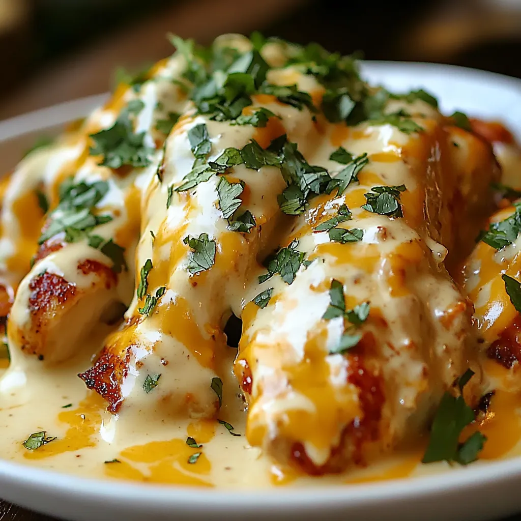 Mexican Chicken with Cheese Sauce