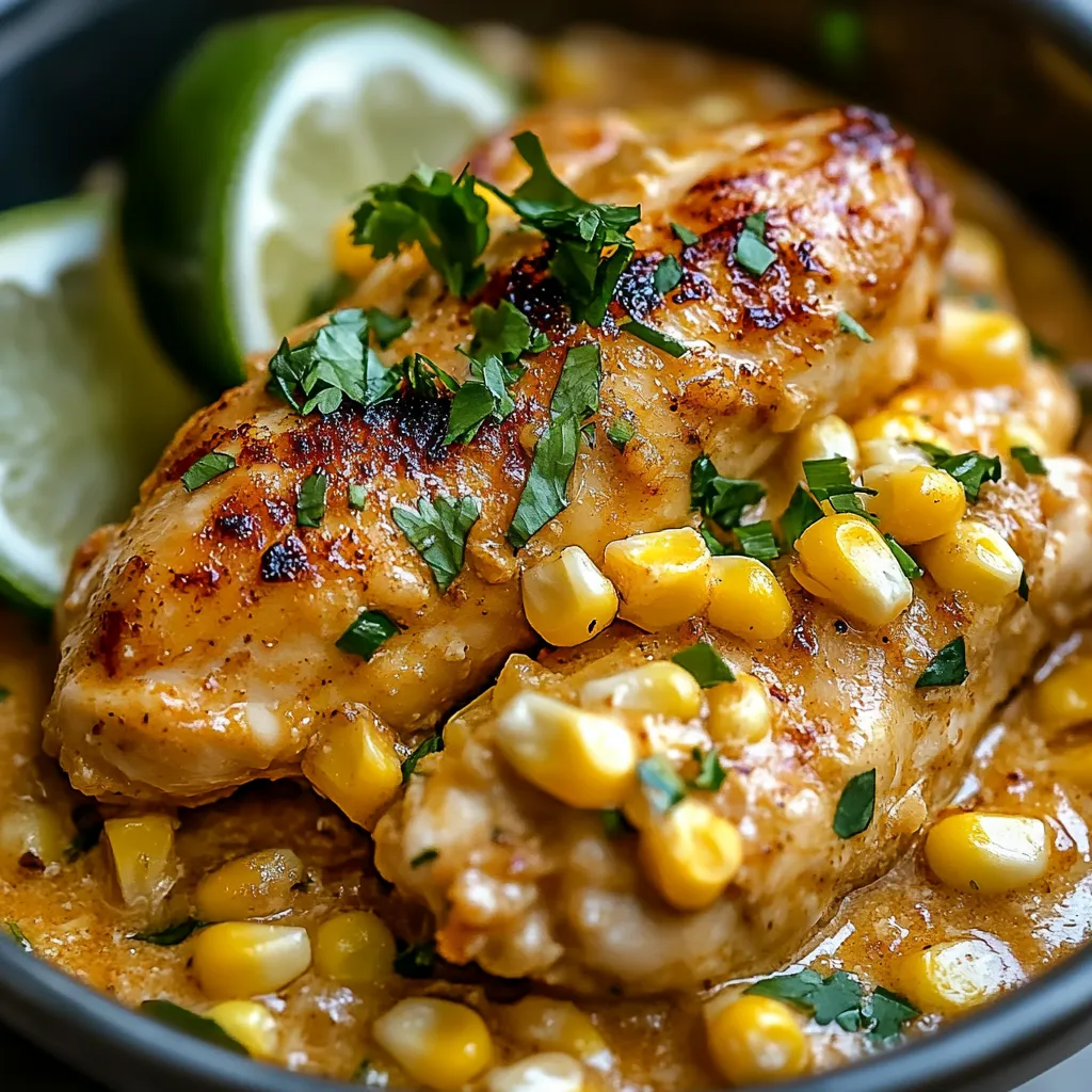 Slow Cooker Street Corn Chicken