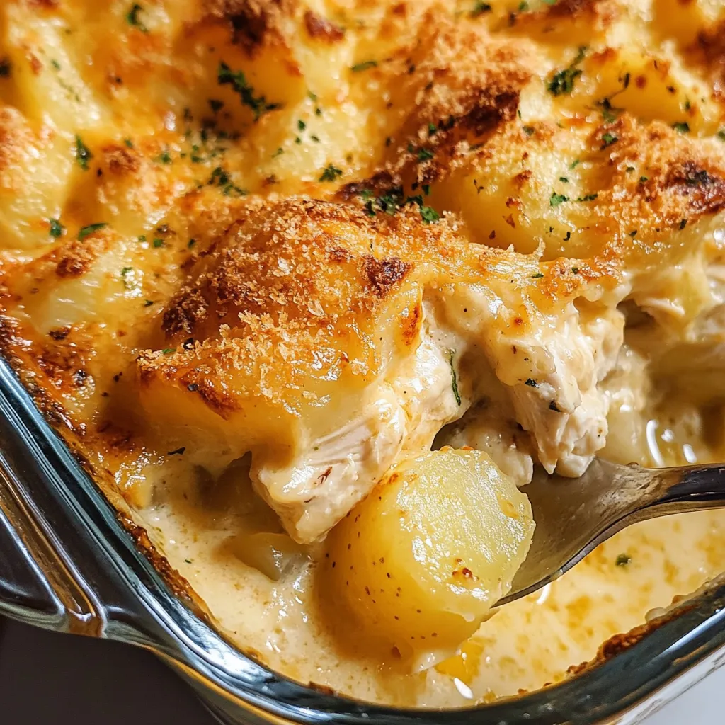 The Best Chicken Potato Casserole