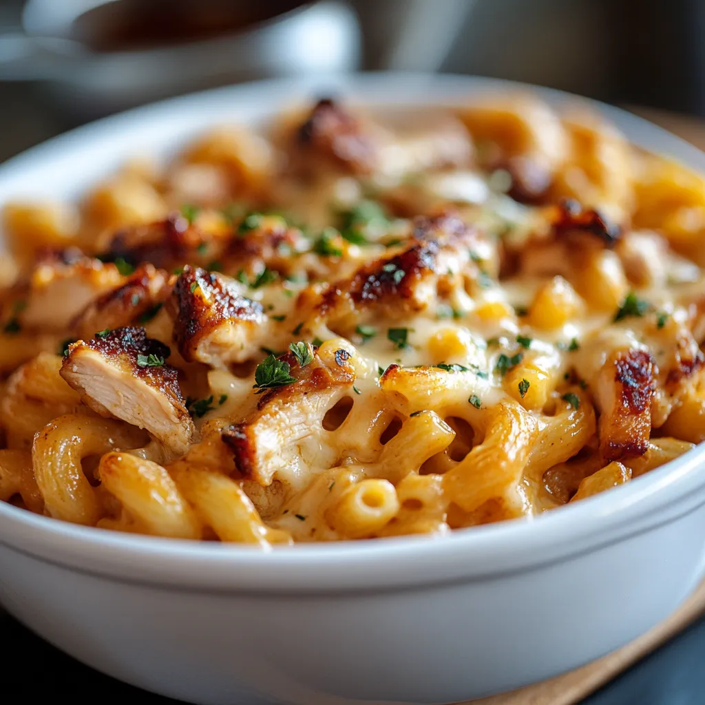 BBQ Chicken Mac and Cheese