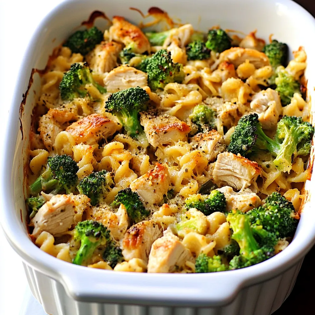 Healthier Broccoli Chicken Casserole