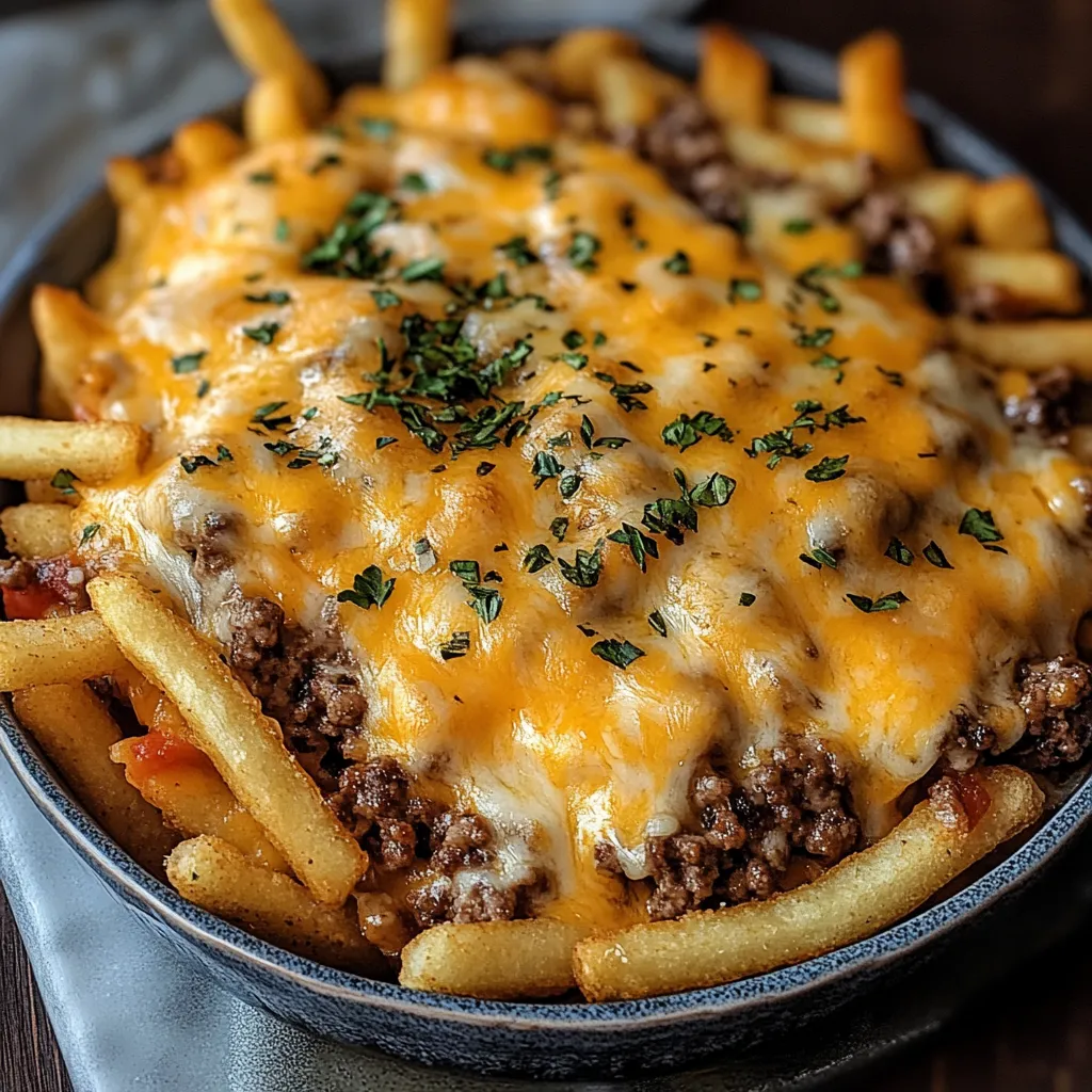 Cheeseburger French Fry Casserole