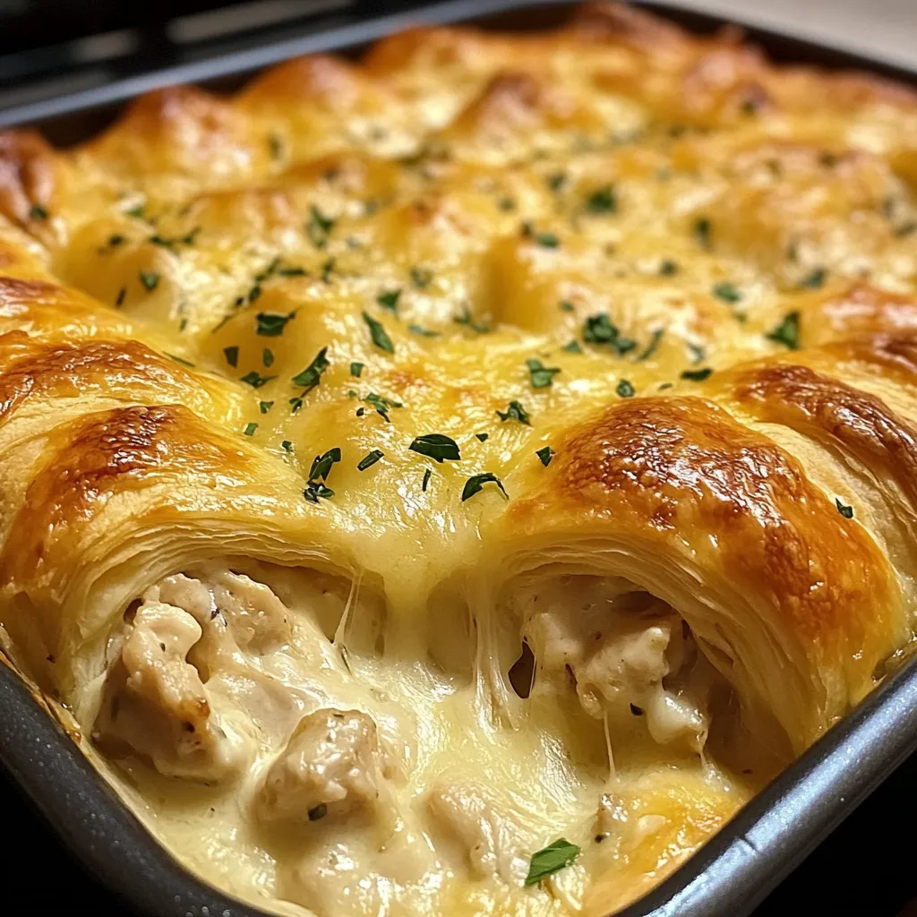 Cheesy Chicken Crescent Bake