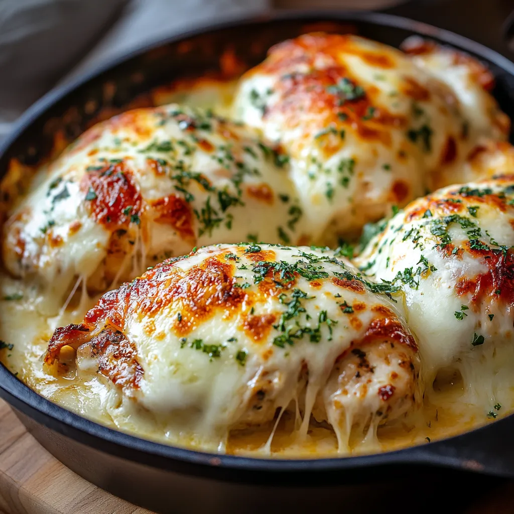 Cheesy Mozzarella Chicken Bake