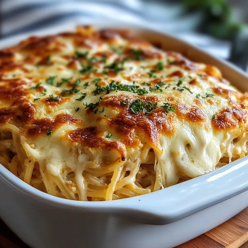 Creamy Southern Spaghetti Bake