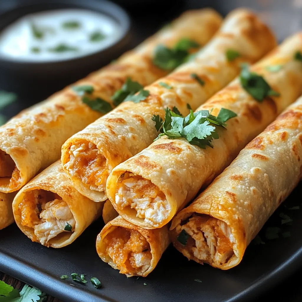 Crispy Chicken Taquitos