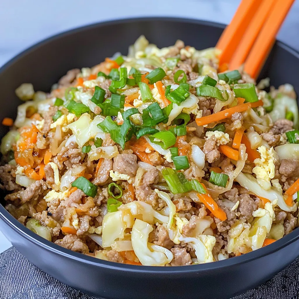 High Protein Egg Roll in a Bowl
