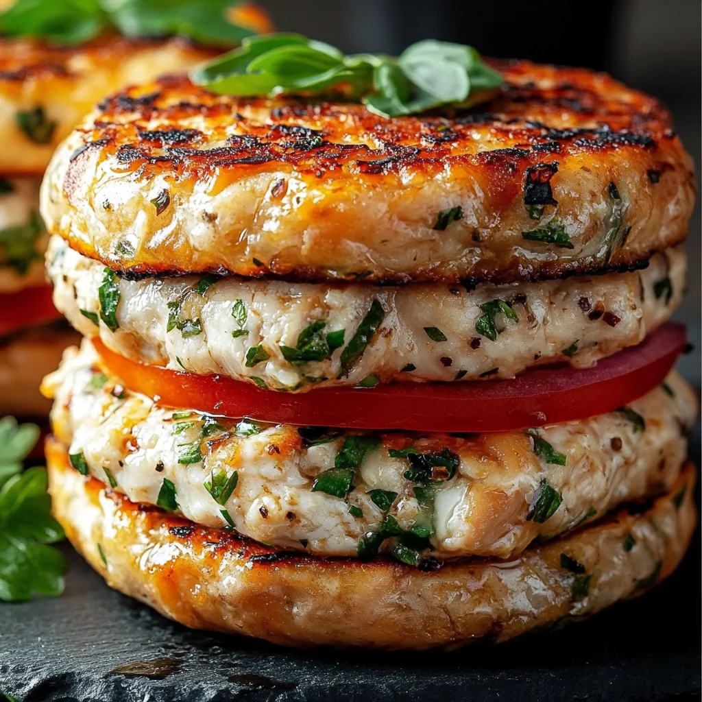 Greek Chicken Burgers
