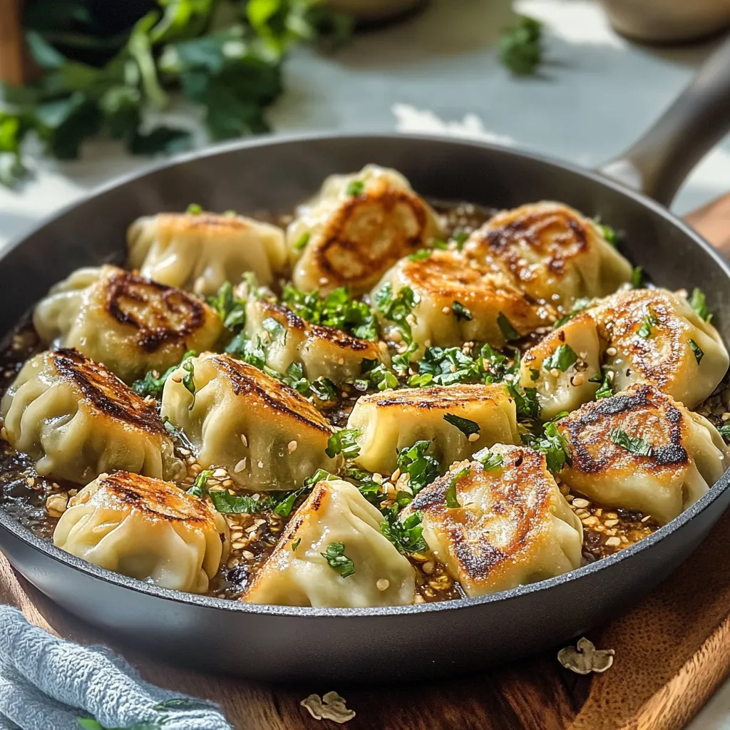 One-Pan Dumpling Dinner