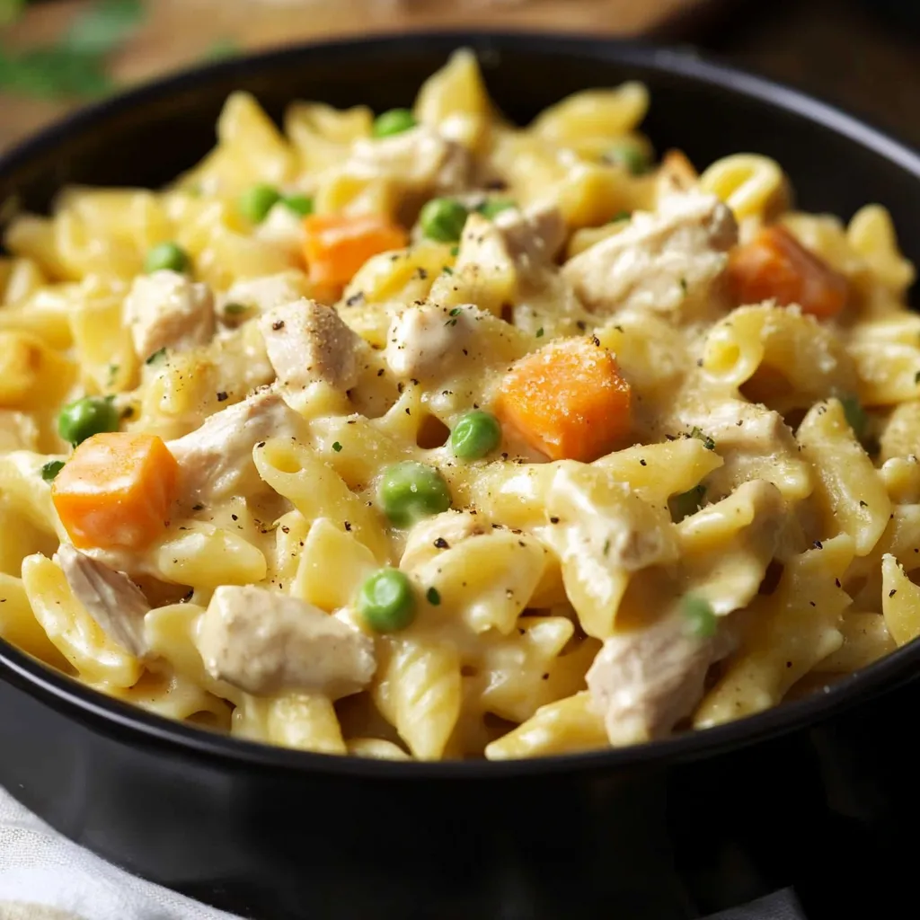Quick Chicken Pot Pie Pasta