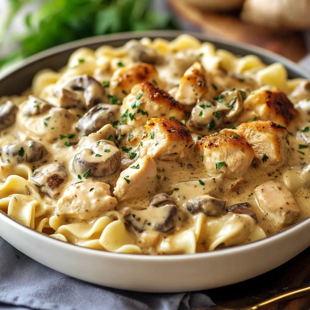 Rich Chicken Stroganoff