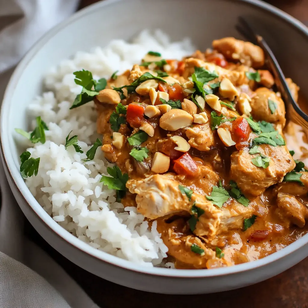 Slow Cooker Peanut Chicken