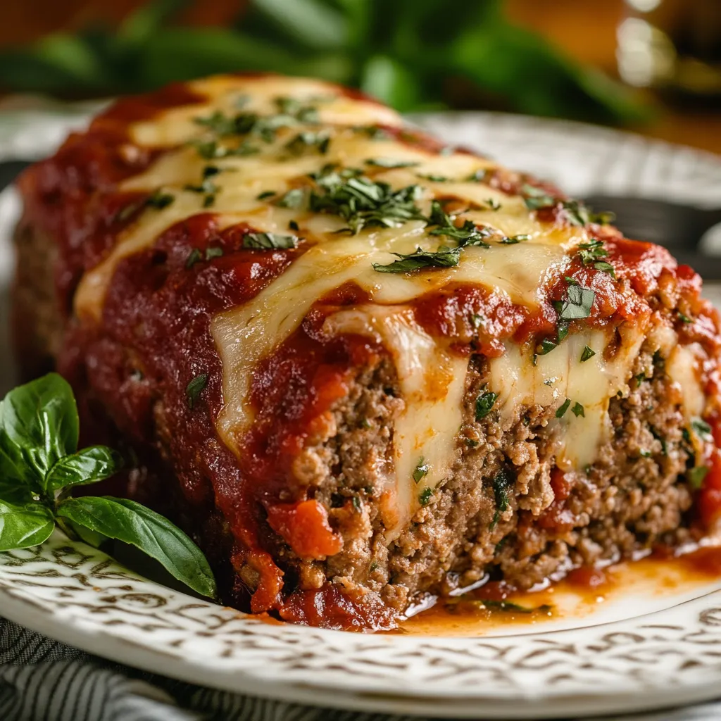 Stuffed Italian Meatloaf