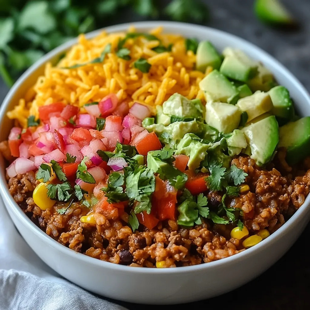 Easy Taco Rice Bowl