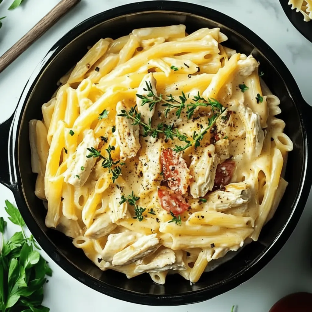 Crock Pot Creamy Cajun Chicken Pasta