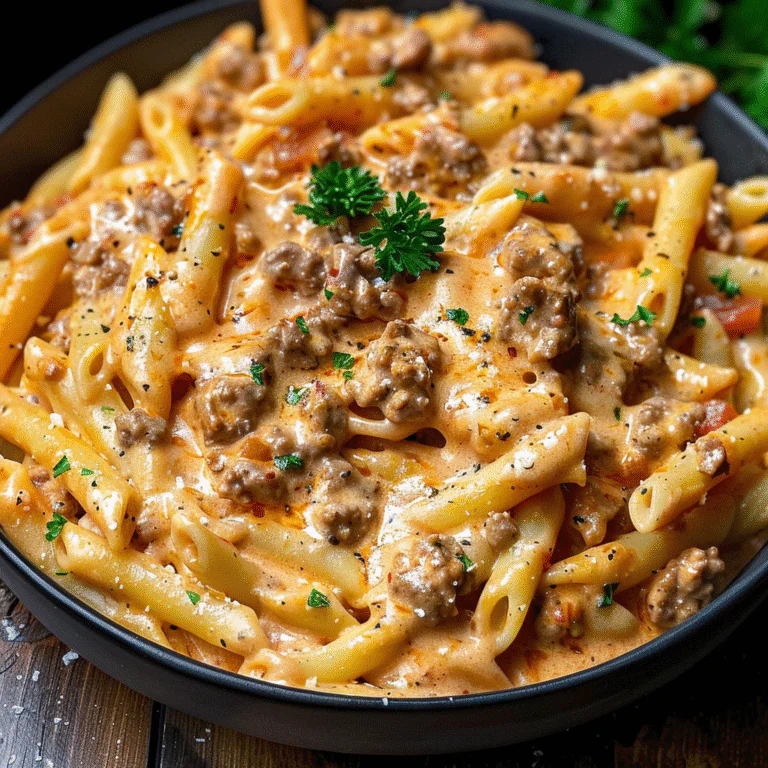 Irresistible Creamy Beef Pasta