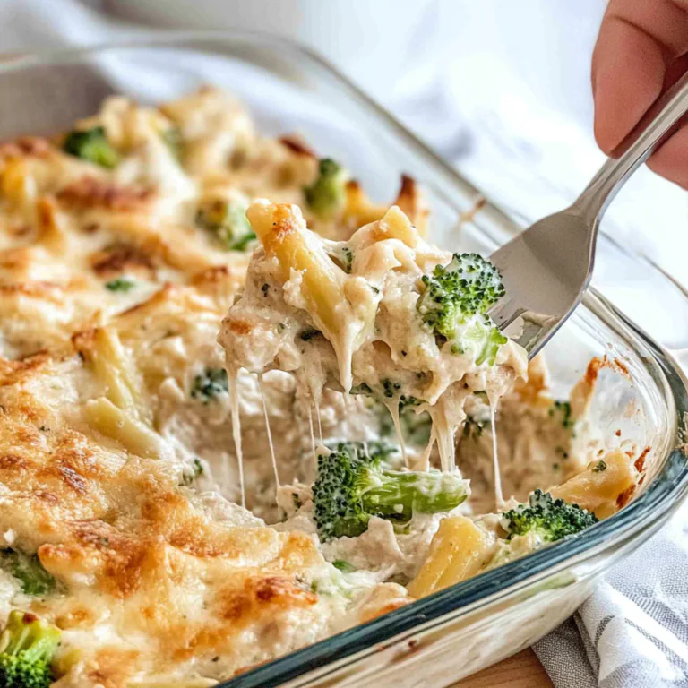 Creamy Chicken and Broccoli Alfredo Bake