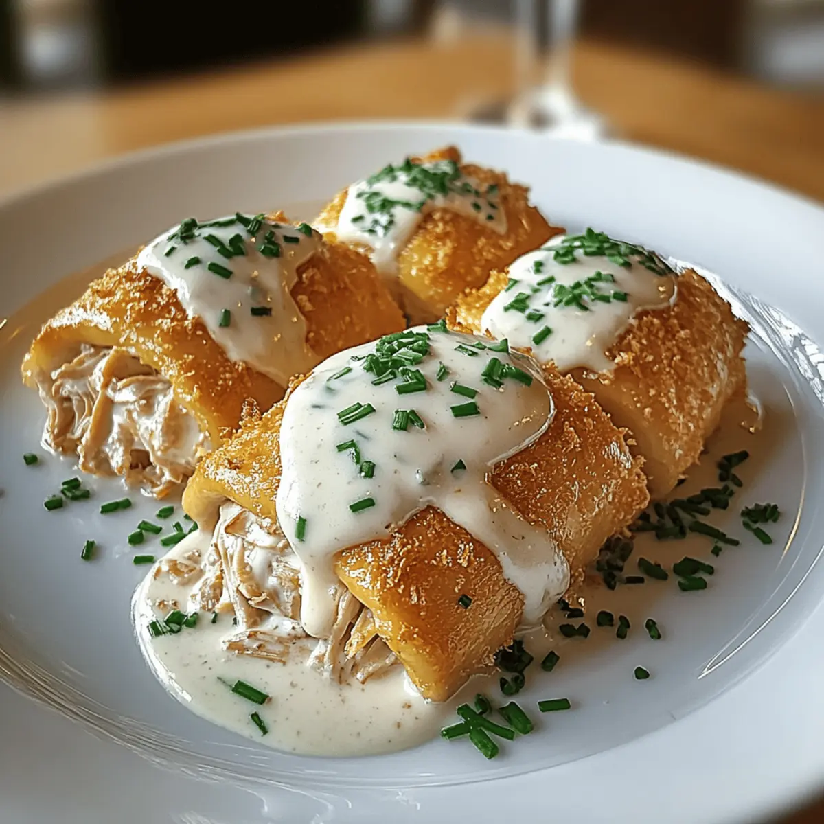 Creamy Golden Chicken Pillows