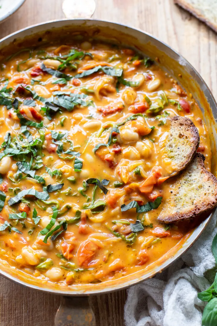 Creamy Tomato White Bean Stew