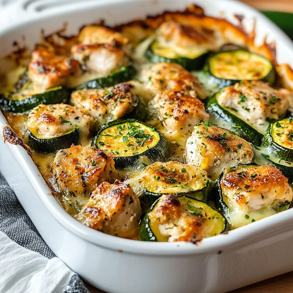 Easy Chicken Zucchini Bake