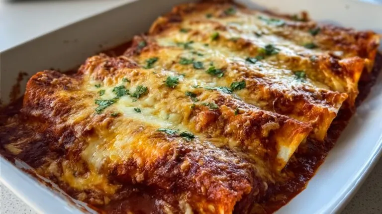 Easy Creamy Chicken Enchiladas