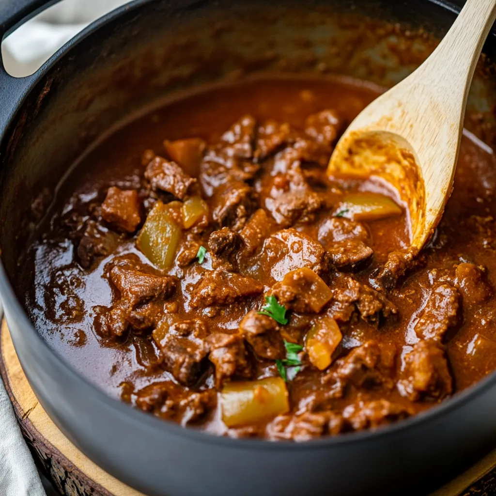 Rustic German Goulash (Rindergulasch)