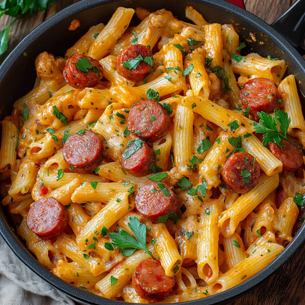 Creamy One-Pot Kielbasa Pasta