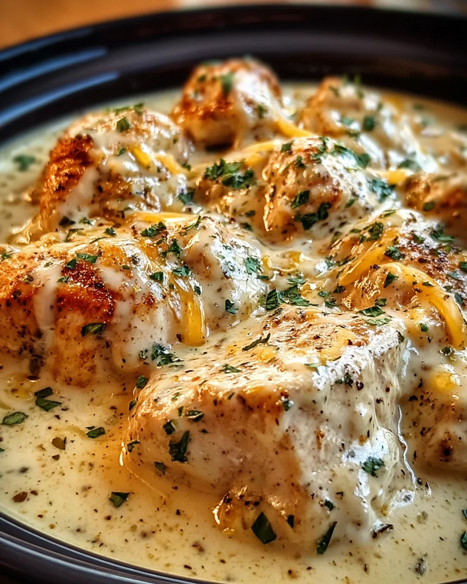 Easy Creamy Ranch Chicken Crockpot Recipe