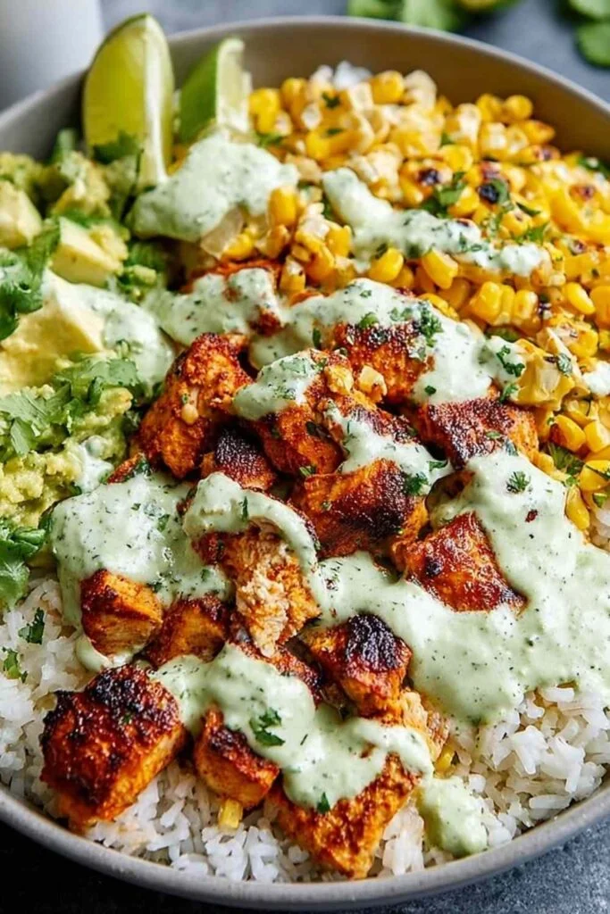 Easy Street Corn Chicken Rice Bowl