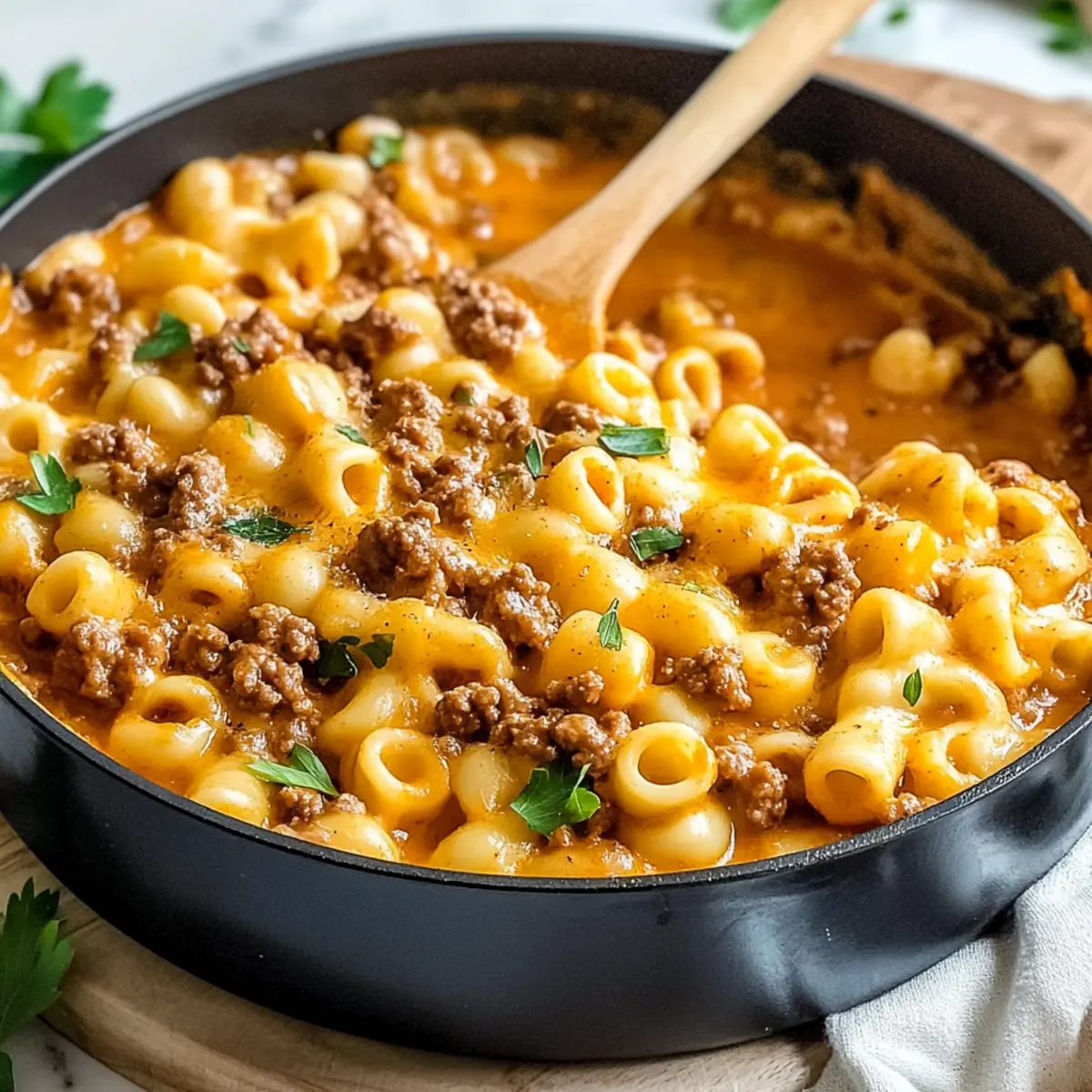 Macro-Friendly High-Protein Hamburger Helper