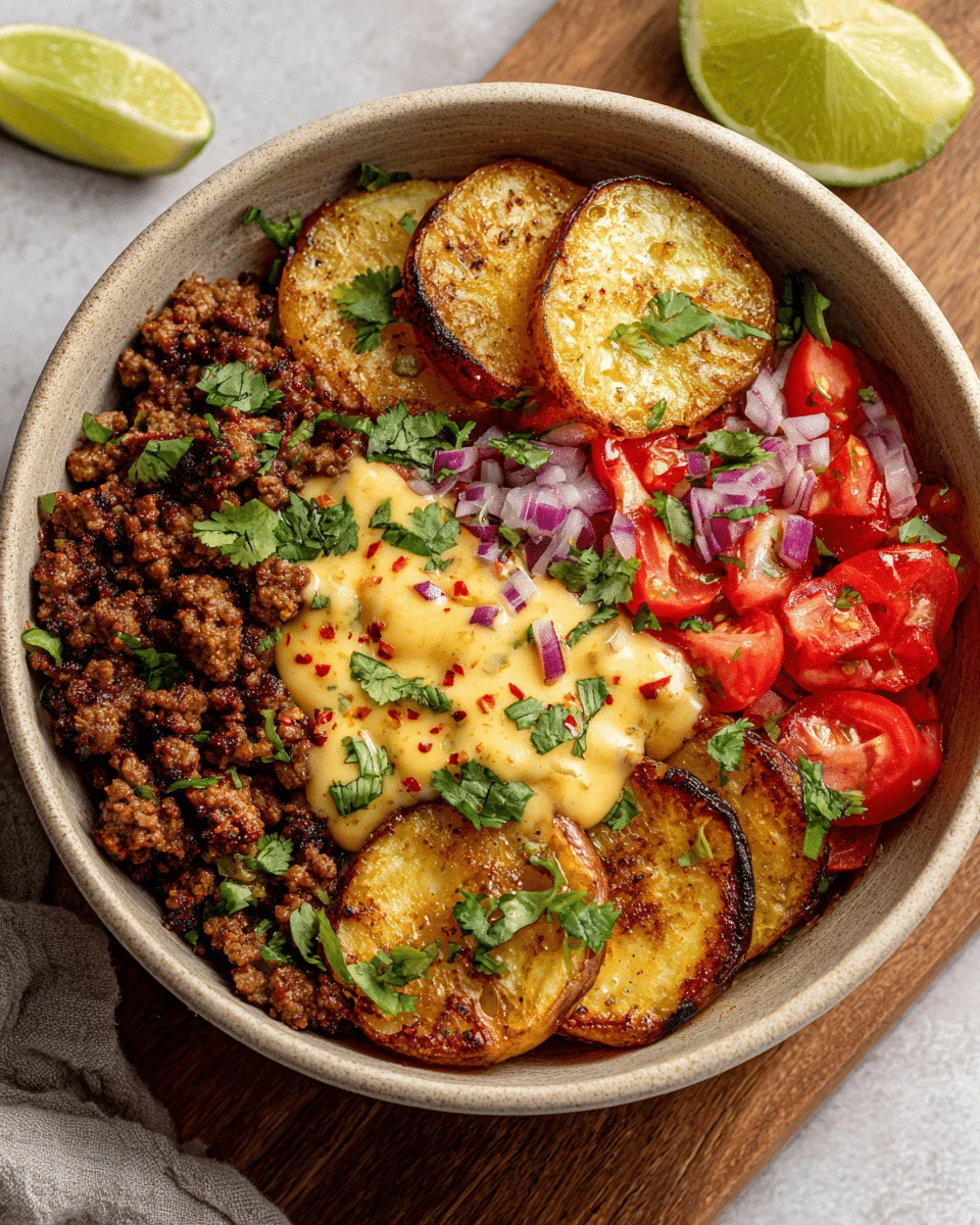 Loaded Fiesta Potato Bowls