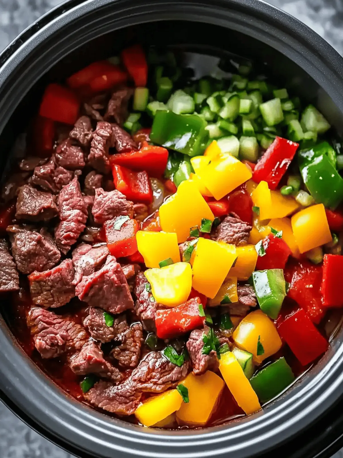 Slow Cooker Chinese-Style Pepper Steak