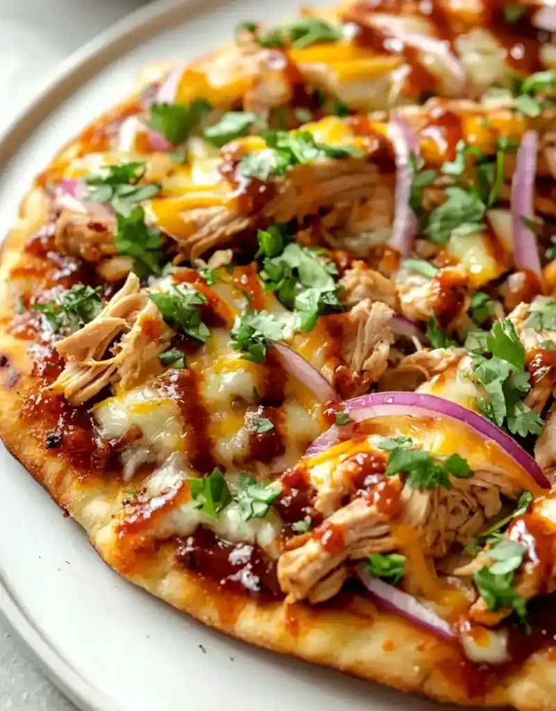 Quick & Crispy BBQ Chicken Flatbread