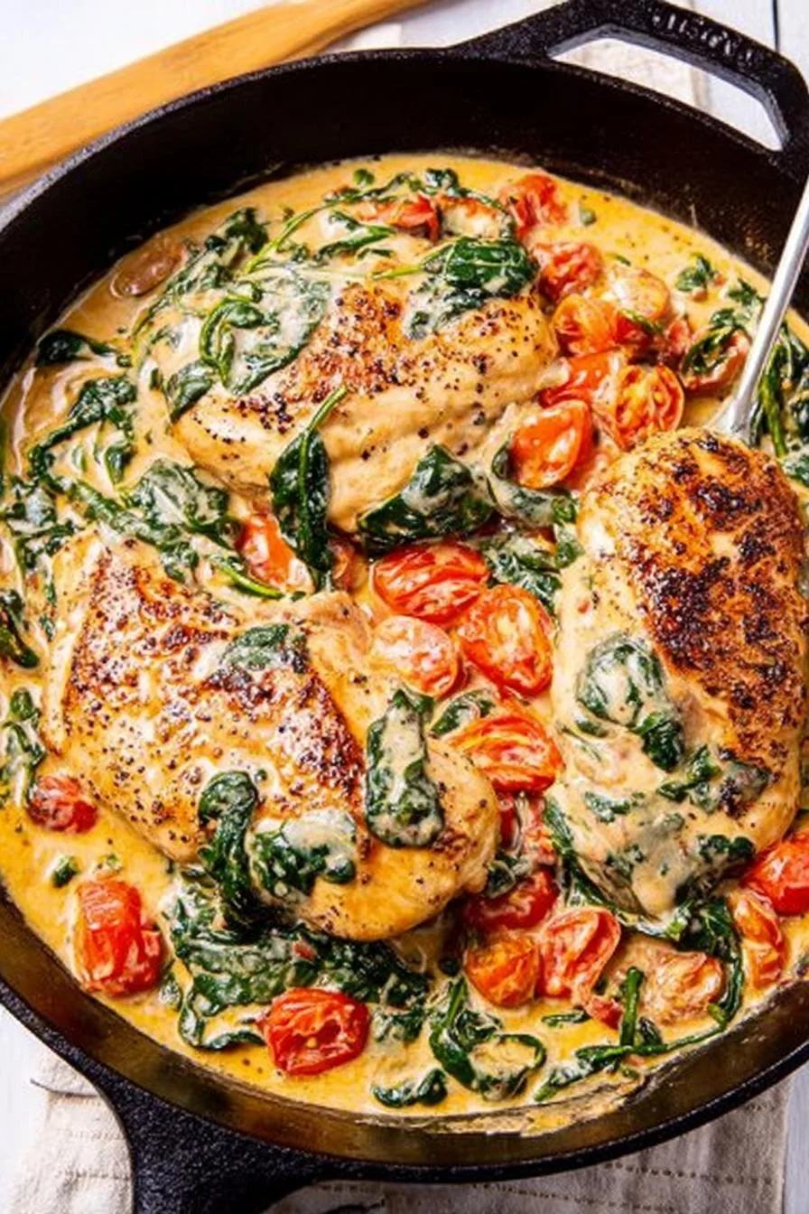 Creamy Garlic Tuscan Chicken