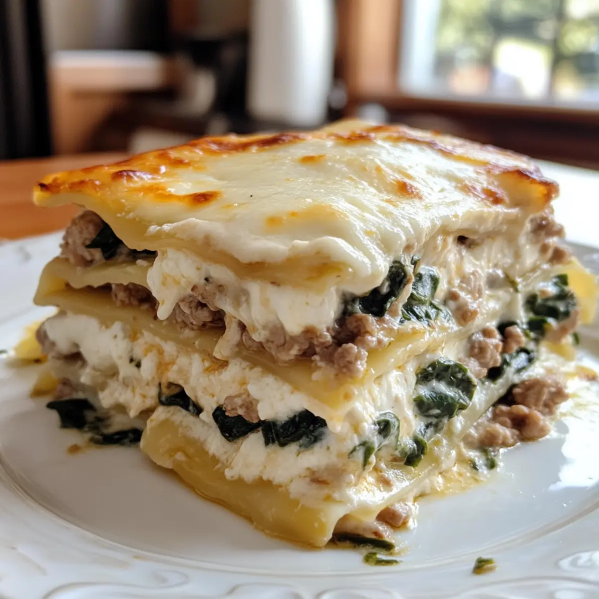 White Keto Lasagna Recipe (Creamy & Low-Carb)