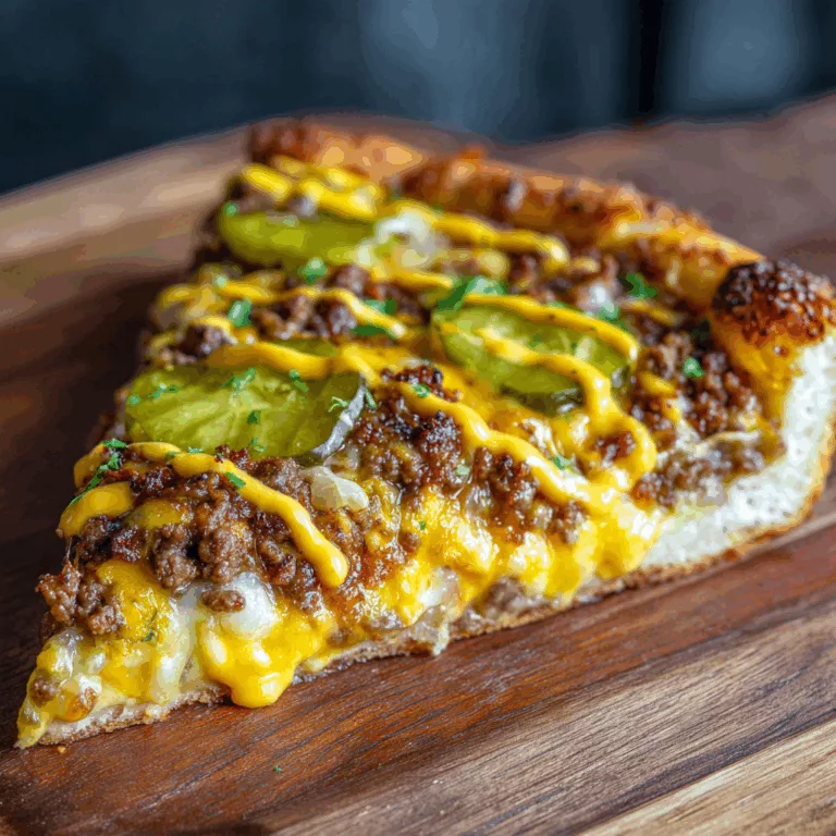Easy Cheeseburger Pizza Recipe for Dinner Night