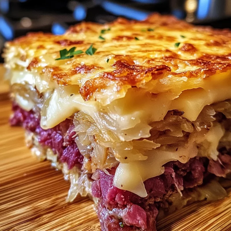 Homemade Reuben Casserole Bake