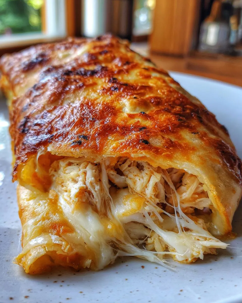 Crispy Baked Chicken & Cheese Chimichangas