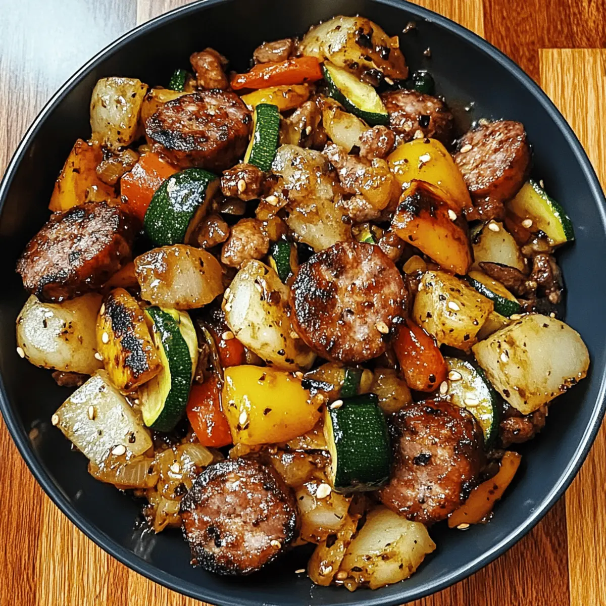 Hearty Cowboy Steak & Veggie Stir Fry on the Blackstone