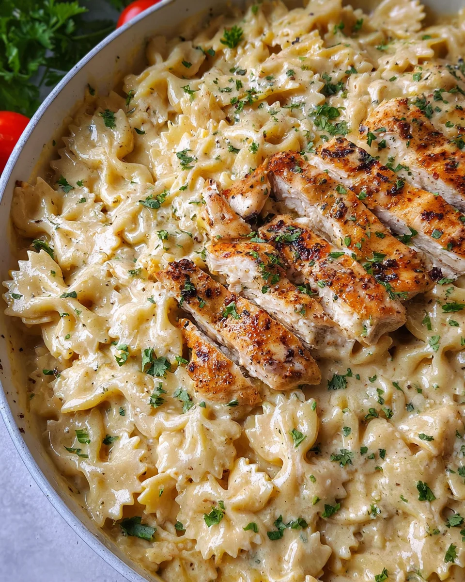 Creamy Chicken Garlic Parmesan Pasta