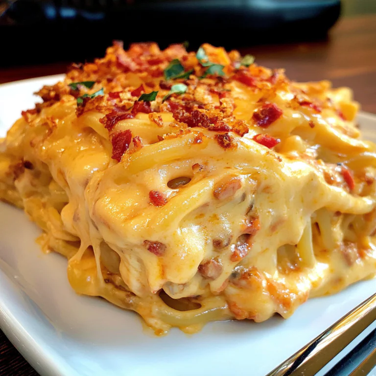 Irresistible Spicy Southern Cheesy Chicken Spaghetti Casserole
