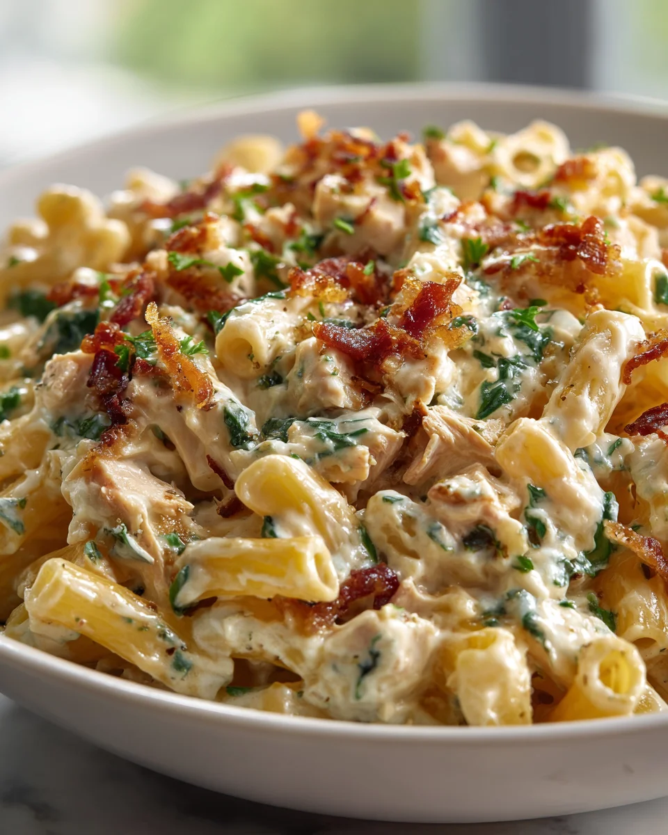 Creamy Cottage Cheese Protein Pasta Bake