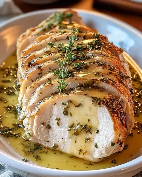 Juicy Herb-Roasted Crockpot Turkey Breast