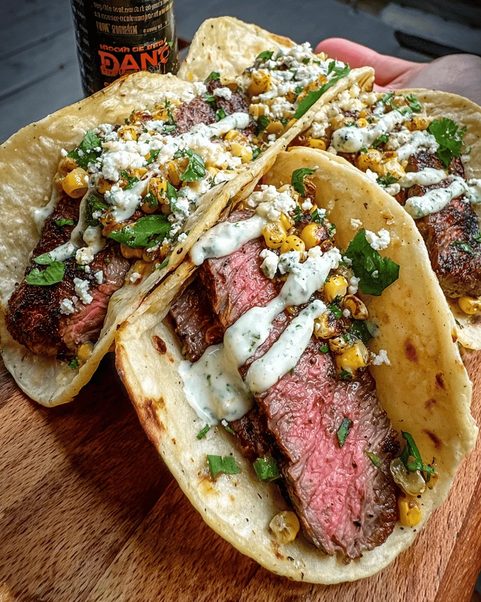 Grilled Steak and Elote Street Tacos