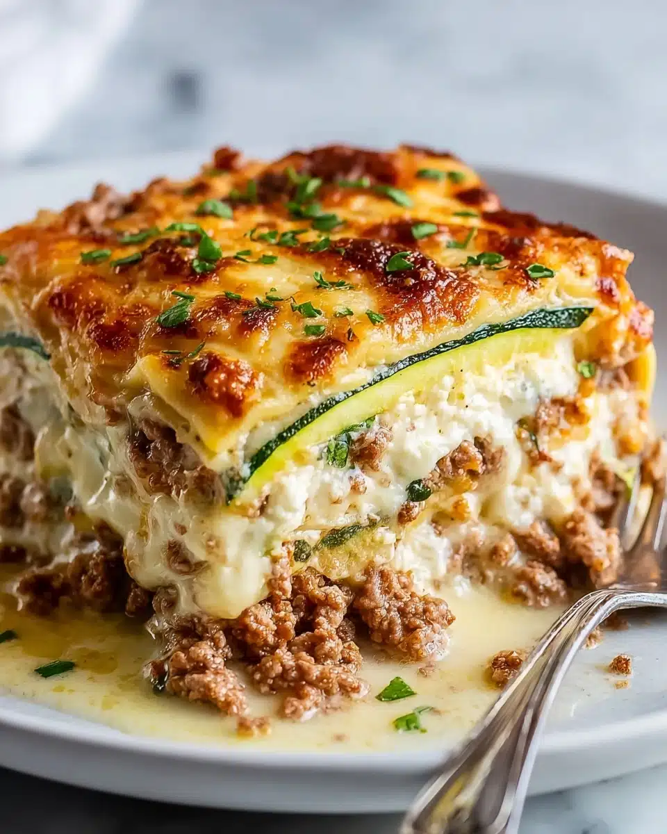 Healthy Ground Turkey & Zucchini Casserole