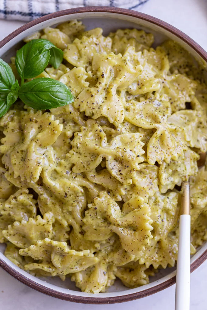 Velvety Creamy Basil Pesto Sauce