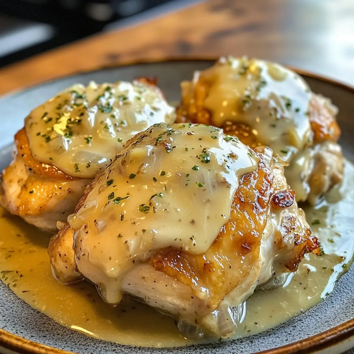 Instant Pot French Onion Chicken Thighs