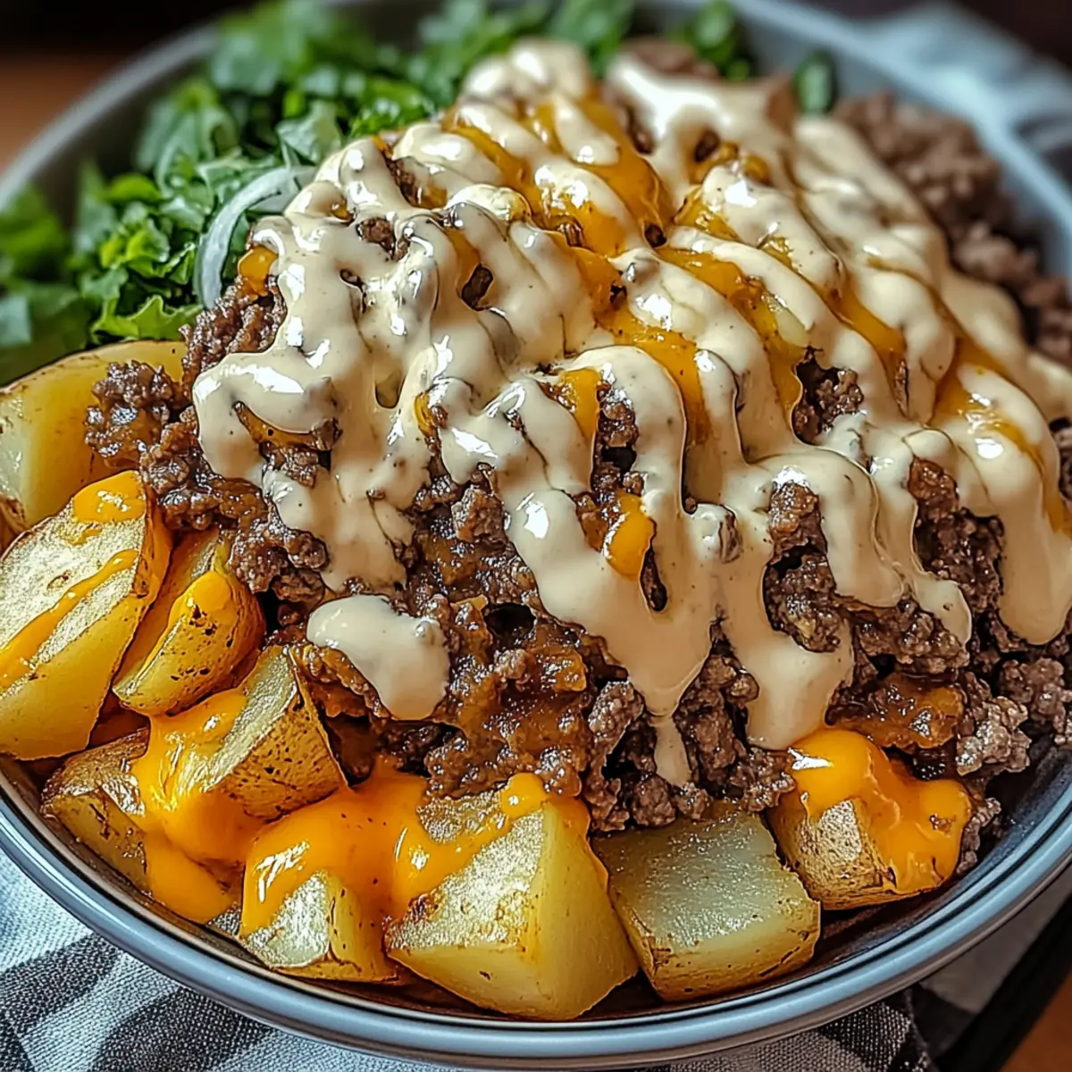 Savory Smash Burger Bowl