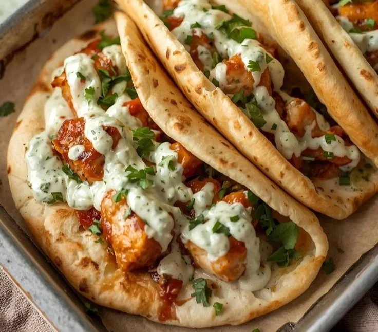 Sheet Pan Chicken Pitas with Herby Ranch